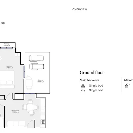 Light Blue - Downtown Apartment *